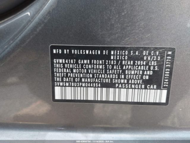 2023 VOLKSWAGEN JETTA 3VW5M7BU3PM044954 Photo 8