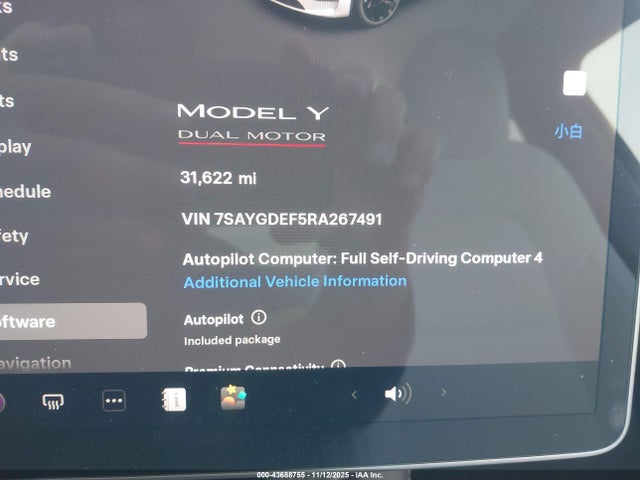2024 TESLA MODEL Y 7SAYGDEF5RA267491 Photo 6