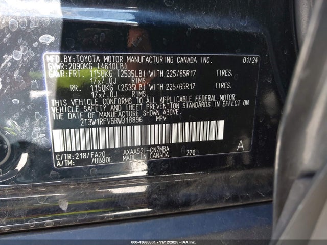 Toyota Rav4 Xle 2024 2T3W1RFV5RW318896 Image 9