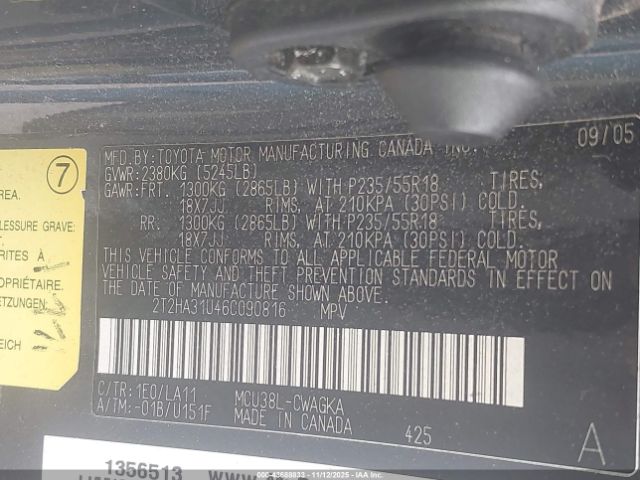 2006 LEXUS RX 330 2T2HA31U46C090816 Photo 8