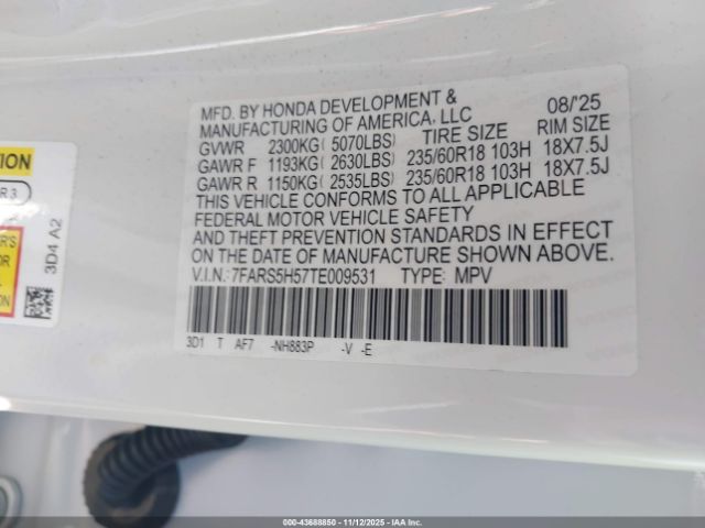 2026 HONDA CR-V HYBRID 7FARS5H57TE009531 Photo 8