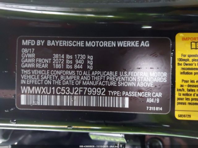 2018 MINI HARDTOP WMWXU1C53J2F79992 Photo 8