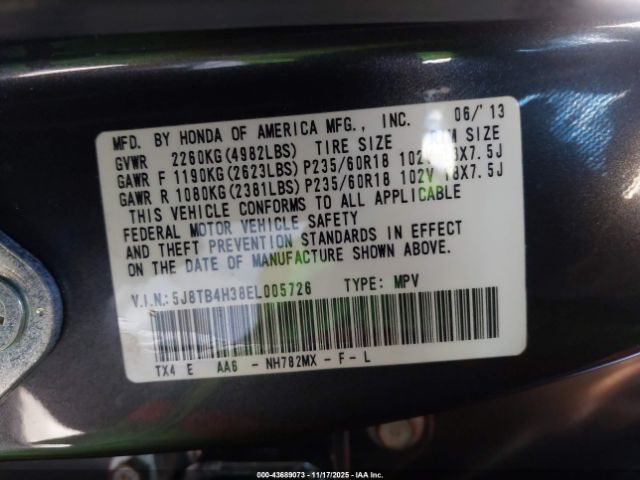 2014 ACURA RDX 5J8TB4H38EL005726 Photo 8