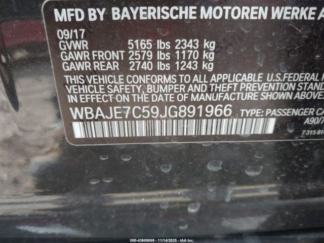 2018 BMW 540I WBAJE7C59JG891966 Photo 8