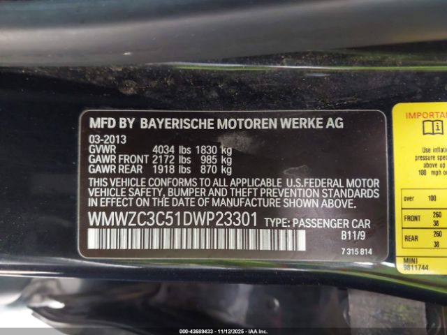 2013 MINI COUNTRYMAN WMWZC3C51DWP23301 Photo 8