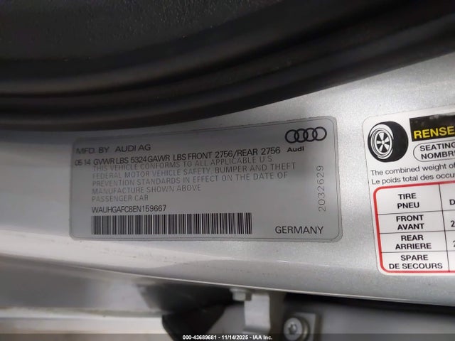 Aukcja sprzedaży 2014 Audi A6 3.0t Premium Plus, vin: WAUHGAFC8EN159667, numer aukcji: 43689681
