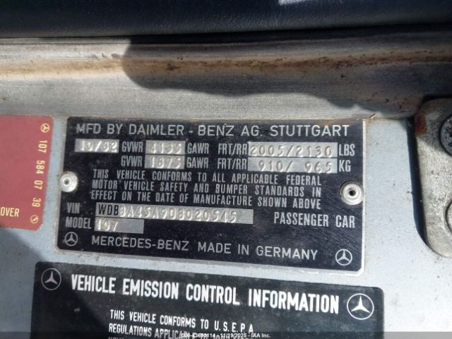 1983 MERCEDES-BENZ 380 WDBBA45A9DB020545 Photo 8