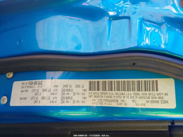 2017 JEEP CHEROKEE 1C4PJMAS9HW645094 Photo 8