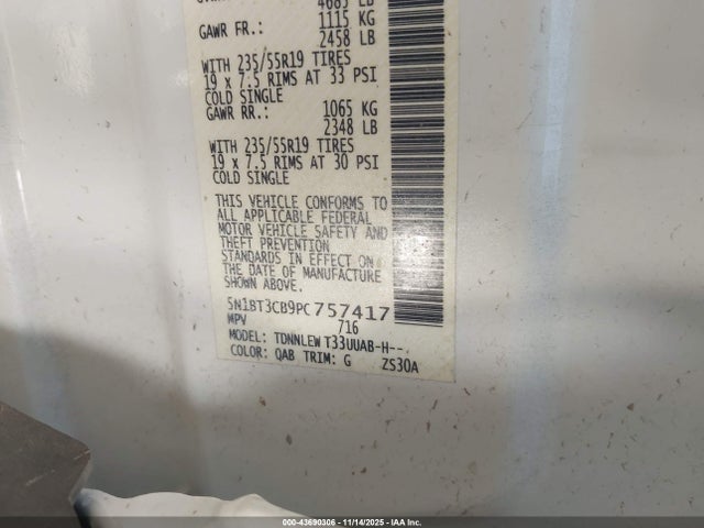 Nissan Rogue Sl Intelligent Awd 2023 5N1BT3CB9PC757417 Image 38