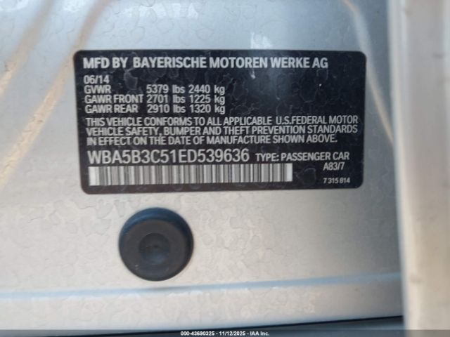 2014 BMW 535I WBA5B3C51ED539636 Photo 8