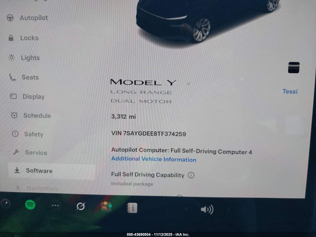 2026 TESLA MODEL Y 7SAYGDEE8TF374259 Photo 6