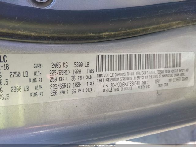 2018 DODGE JOURNEY 3C4PDCABXJT530548 Photo 8