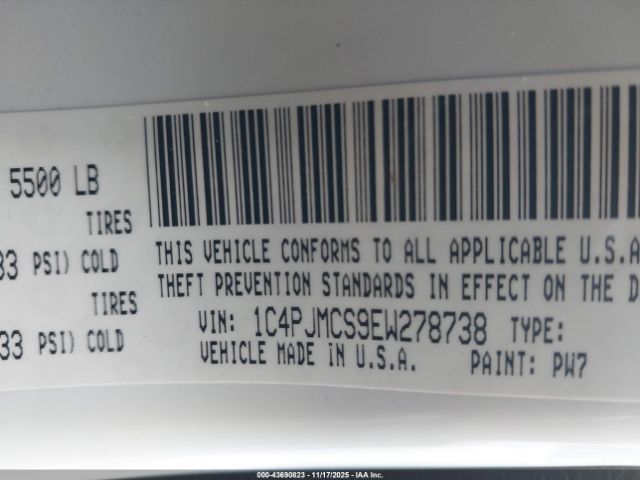 2014 JEEP CHEROKEE 1C4PJMCS9EW278738 Photo 8