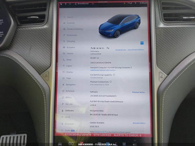 2020 TESLA MODEL X 5YJXCBE41LF261978 Photo 6