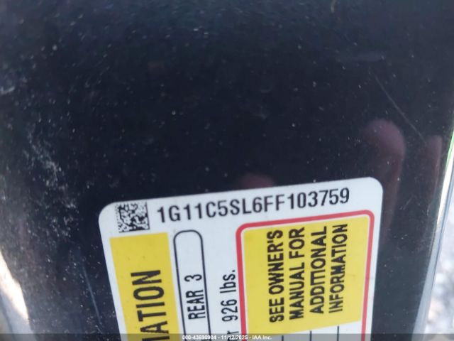 2015 CHEVROLET MALIBU 1G11C5SL6FF103759 Photo 8