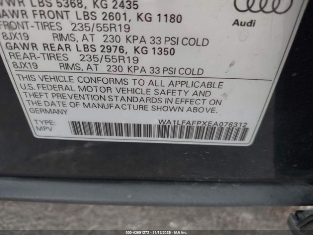 2014 AUDI Q5 WA1LFAFPXEA076312 Photo 8