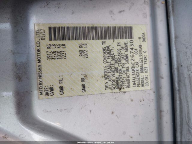 2017 NISSAN ALTIMA 1N4AL3AP3HC267450 Photo 8