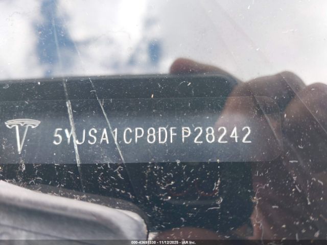 2013 TESLA MODEL S 5YJSA1CP8DFP28242 Photo 8