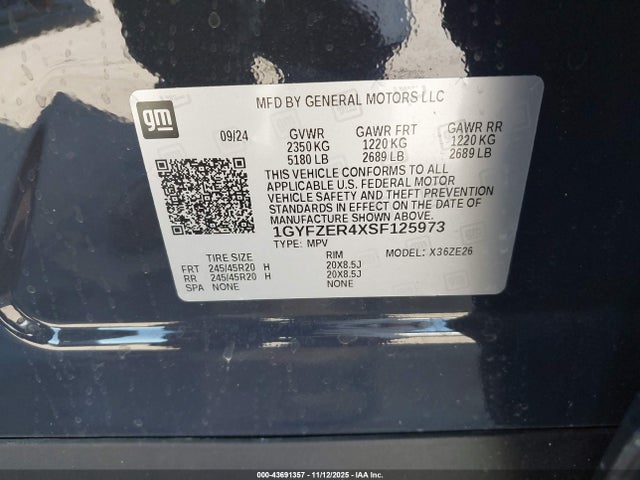 2025 CADILLAC XT4 1GYFZER4XSF125973 Photo 8