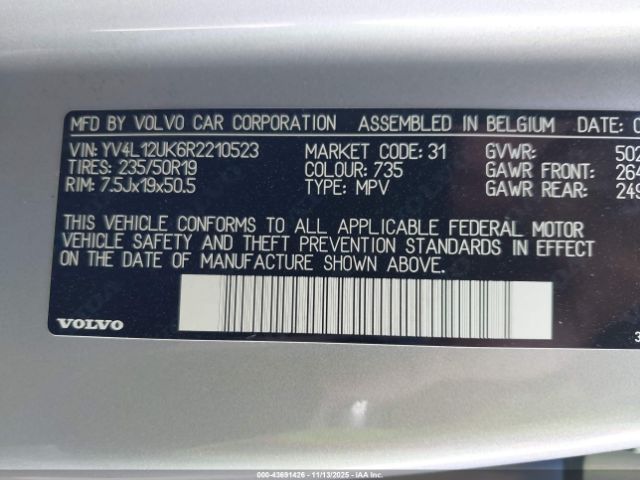 2024 VOLVO XC40 YV4L12UK6R2210523 Photo 8