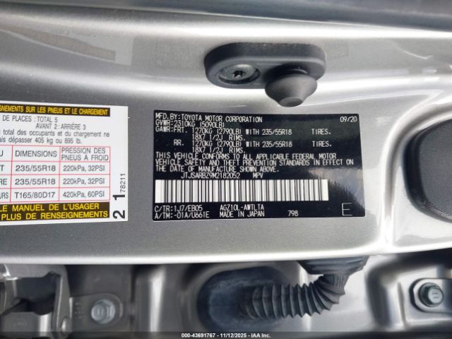 2021 LEXUS NX 300 JTJSARBZ9M2182052 Photo 8