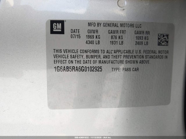 2016 CADILLAC ATS 1G6AB5RA6G0102925 Photo 8