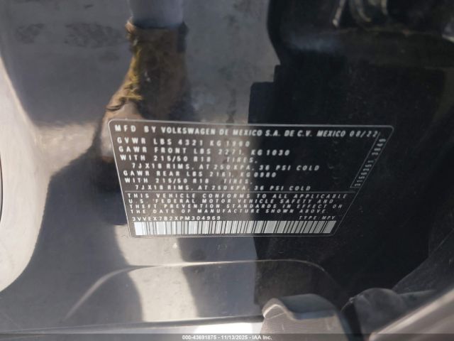 2023 VOLKSWAGEN TAOS 3VVEX7B2XPM304969 Photo 8