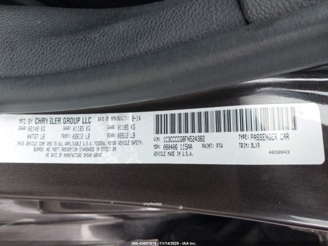 2015 CHRYSLER 200 1C3CCCCG8FN524382 Photo 8