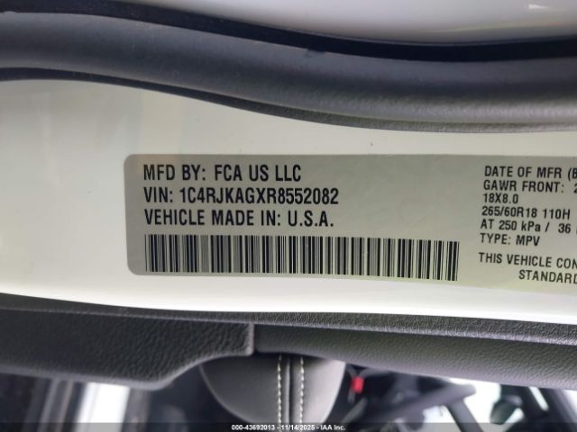 2024 JEEP GRAND CHEROKEE L 1C4RJKAGXR8552082 Photo 8