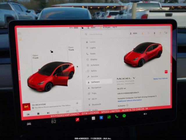 2021 TESLA MODEL Y 5YJYGDEEXMF256471 Photo 6
