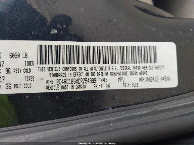 2013 CHRYSLER TOWN & COUNTRY 2C4RC1BGXDR754999 Photo 8