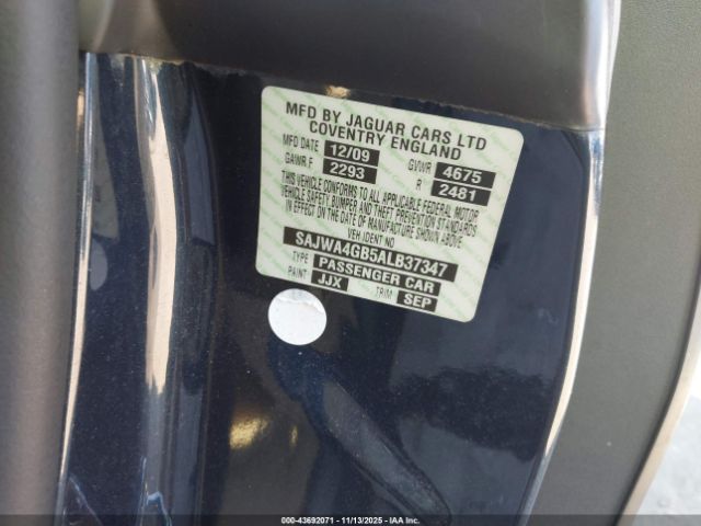 2010 JAGUAR XK SAJWA4GB5ALB37347 Photo 8