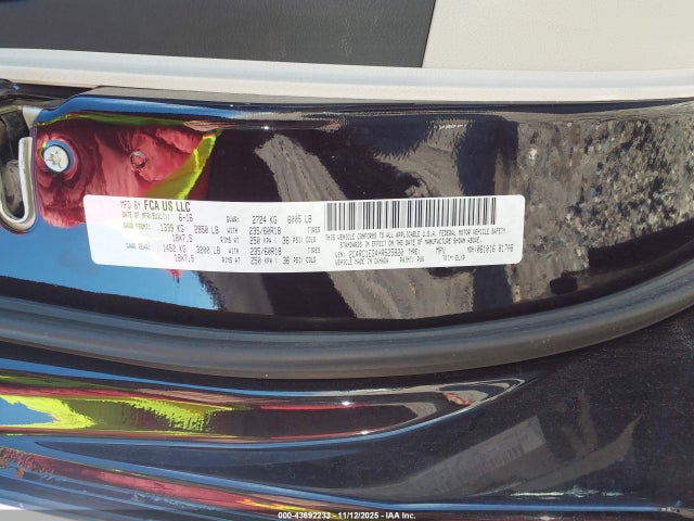 Aukcja sprzedaży 2017 Chrysler Pacifica Touring-l Plus, vin: 2C4RC1EG4HR525820, numer aukcji: 43692233