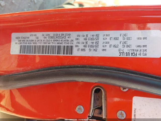 2019 DODGE JOURNEY 3C4PDDGG4KT838616 Photo 8