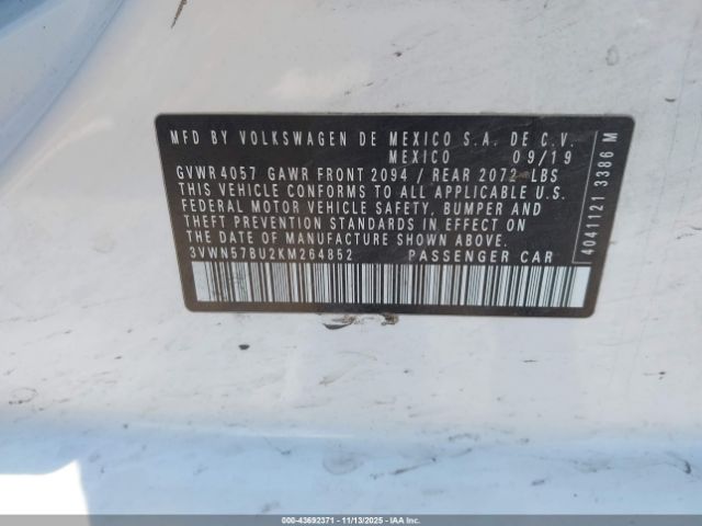 2019 VOLKSWAGEN JETTA 3VWN57BU2KM264852 Photo 8