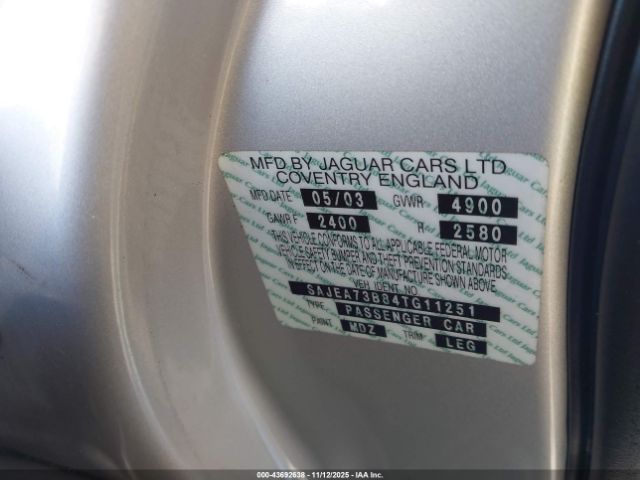 2004 JAGUAR XJ SAJEA73B84TG11251 Photo 8