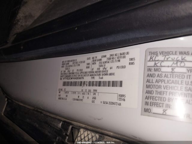 2019 FORD TRANSIT-150 1FTYE2CM1KKB36076 Photo 8