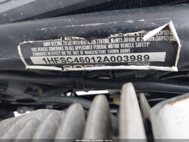 2002 HONDA VTX1800 1HFSC46012A003989 Photo 9