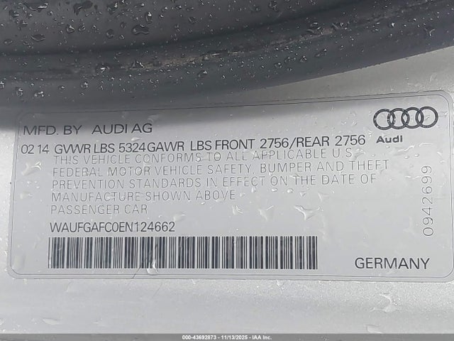 2014 AUDI A6 WAUFGAFC0EN124662 Photo 8