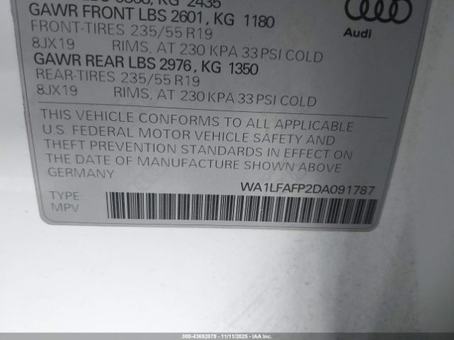 2013 AUDI Q5 WA1LFAFP2DA091787 Photo 8