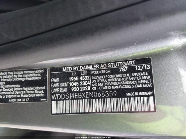 2014 MERCEDES-BENZ CLA 250 WDDSJ4EBXEN068359 Photo 8