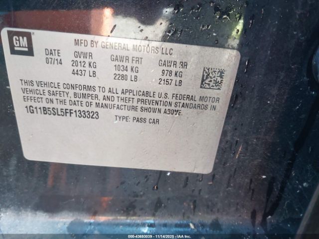 2015 CHEVROLET MALIBU 1G11B5SL5FF133323 Photo 8