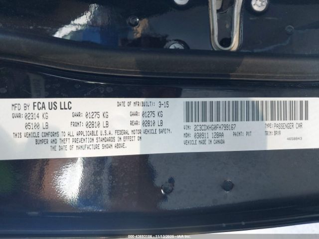 2015 DODGE CHARGER 2C3CDXHG0FH799167 Photo 8