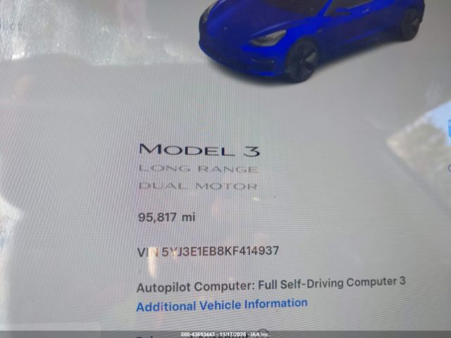 2019 TESLA MODEL 3 5YJ3E1EB8KF414937 Photo 6