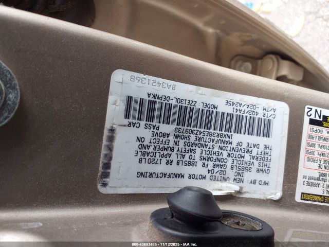 2004 TOYOTA COROLLA 1NXBR38E54Z309733 Photo 8