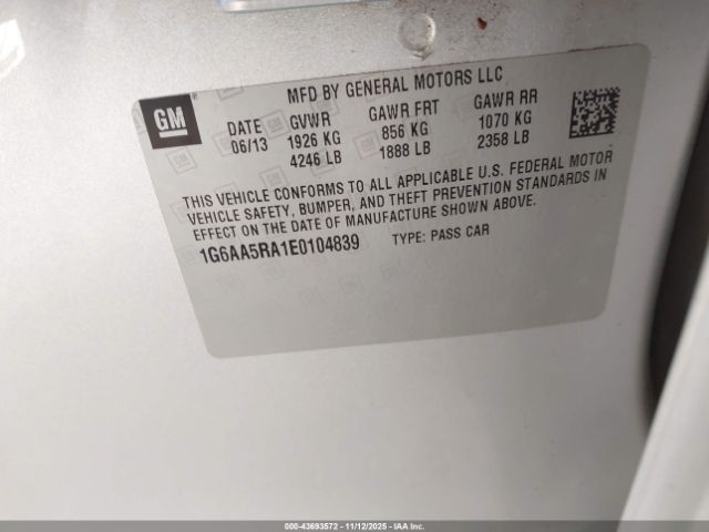 2014 CADILLAC ATS 1G6AA5RA1E0104839 Photo 8