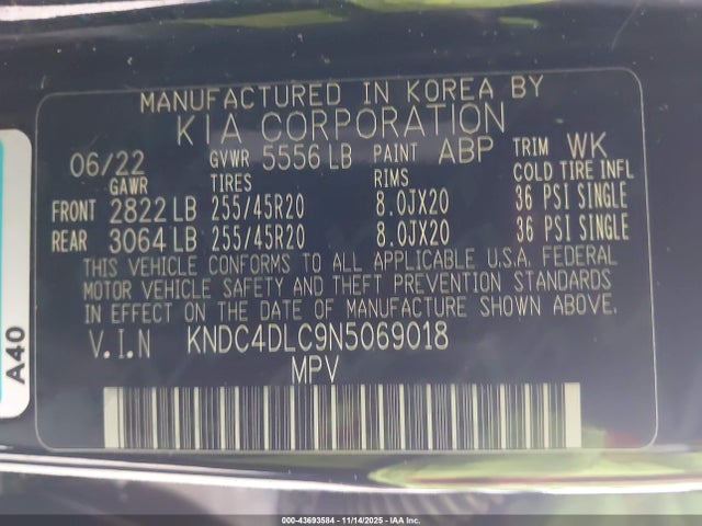 2022 KIA EV6 KNDC4DLC9N5069018 Photo 8