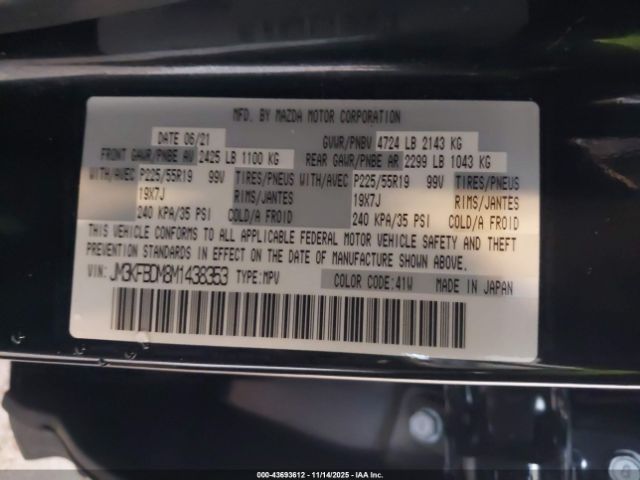 2021 MAZDA CX-5 JM3KFBDM8M1438353 Photo 8