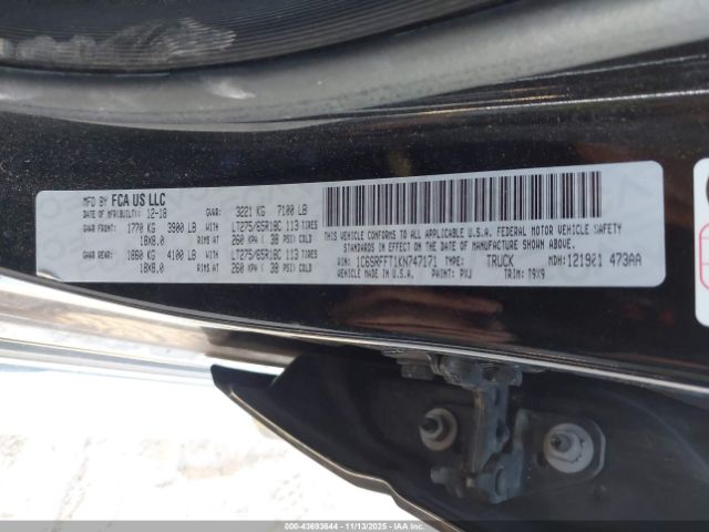 2019 RAM 1500 1C6SRFFT1KN747171 Photo 8