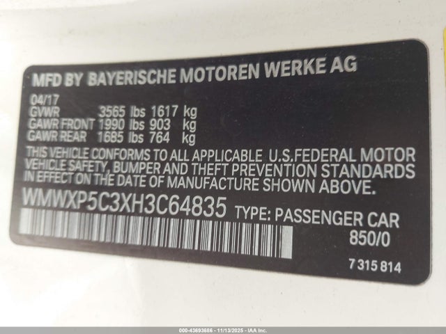 2017 MINI HARDTOP WMWXP5C3XH3C64835 Photo 8